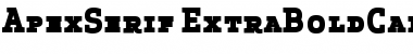 Apex Serif Extra Bold Caps Font