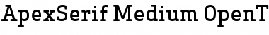 Apex Serif Medium Font