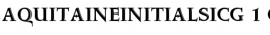 AquitaineInitialsICG Regular Font