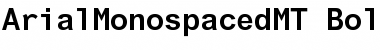 Arial Monospaced MT Font