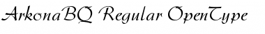 Arkona BQ Regular Font