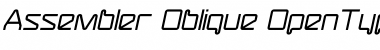 Assembler-Oblique Font