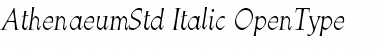 Athenaeum Std Italic Font