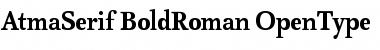 AtmaSerif-BoldRoman Regular Font