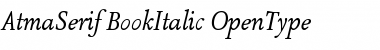 AtmaSerif-BookItalic Regular Font