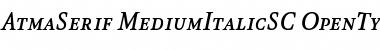 AtmaSerif-MediumItalicSC Font