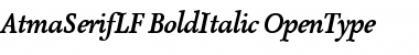 AtmaSerifLF-BoldItalic Font