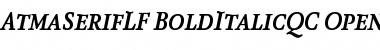 AtmaSerifLF-BoldItalicQC Regular Font