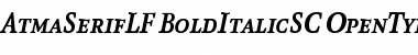 AtmaSerifLF-BoldItalicSC Font