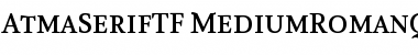 AtmaSerifTF-MediumRomanQC Regular Font