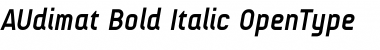 AUdimat Bold Italic