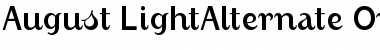 August LightAlternate Font