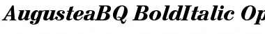 Augustea BQ Regular Font