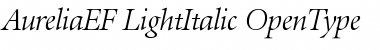AureliaEF-LightItalic Regular Font