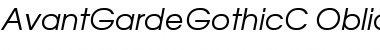 AvantGardeC Italic Font