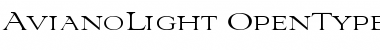 Aviano Light Light Font