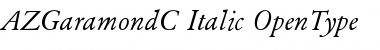 AZGaramondC Italic