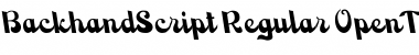 BackhandScript Font
