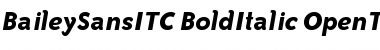 Bailey Sans ITC Bold Italic
