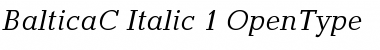 BalticaC Italic