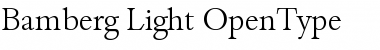 Bamberg-Light Font