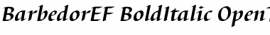 BarbedorEF BoldItalic Font