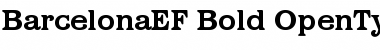 BarcelonaEF-Bold Regular Font