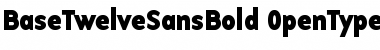 BaseTwelveSans Bold Font