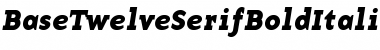 BaseTwelveSerif Bold Italic