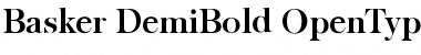 Basker-DemiBold Font