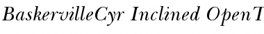 Baskerville Cyrillic Inclined Font