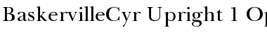Baskerville Cyrillic Font