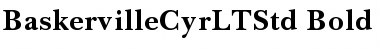 Baskerville Cyrillic LT Std Font
