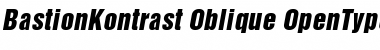 BastionKontrast-Oblique Regular Font