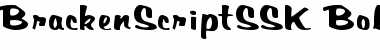 BrackenScriptSSK Bold Font
