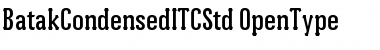 Batak Condensed ITC Std Font