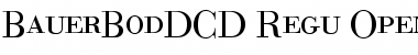Bauer Bodoni DC D Regular Font