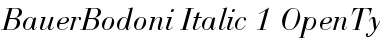 Bauer Bodoni Italic