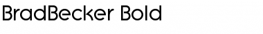 BradBecker Bold Font