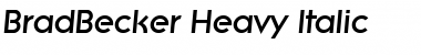 BradBecker-Heavy Font