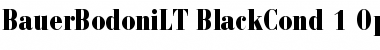 Bauer Bodoni LT Regular Font