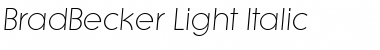 BradBecker-Light Font