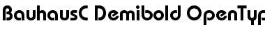 BauhausC Demibold Regular Font