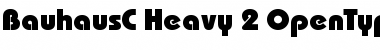 BauhausC Heavy Regular Font