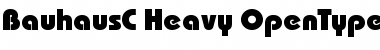 BauhausC Heavy Regular Font