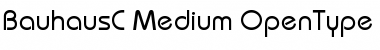 BauhausC Medium Regular Font