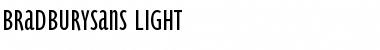 BradburySans-Light Font