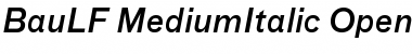 BauLF-MediumItalic Font