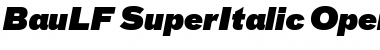 BauLF-SuperItalic Font