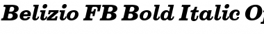 Belizio FB Bold Italic Font